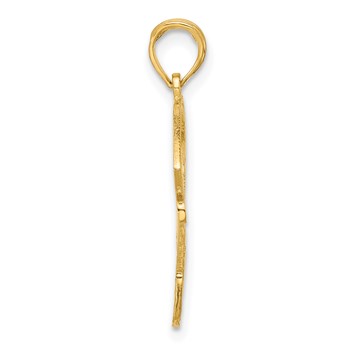 14K Baseball Diamond with Glove/Bat/Ball Pendant — alternate view