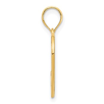 14k Infinity Heart Charm — alternate view