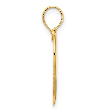 14k Open Heart Pendant — alternate view