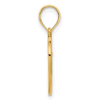 14k Fancy Open Heart Pendant — alternate view