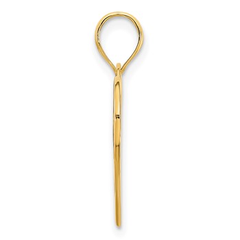 14ky Deer in a Heart Pendant — alternate view