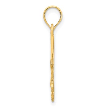 14k Cut-out Flying Eagle Pendant — alternate view