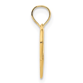 14k Fancy Heart Pendant — alternate view