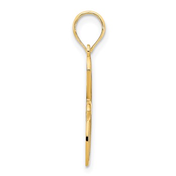 14k Fancy Celtic Knot Cross Pendant — alternate view