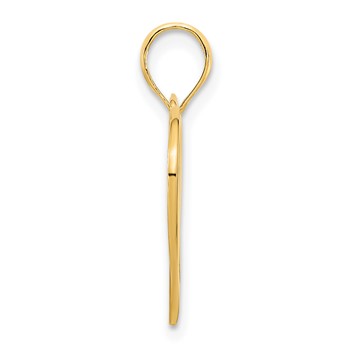 14k Fancy Two Hearts Pendant — alternate view