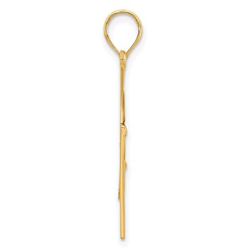 14k Black Epoxy Graduation Cap and DIPLOMA Pendant — alternate view