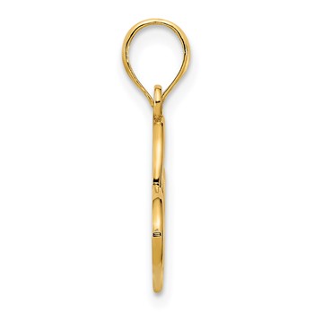 14k LOVE Infinity Symbol Heart Charm — alternate view