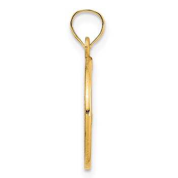 14k Lighthouse in Circle Charm — alternate view