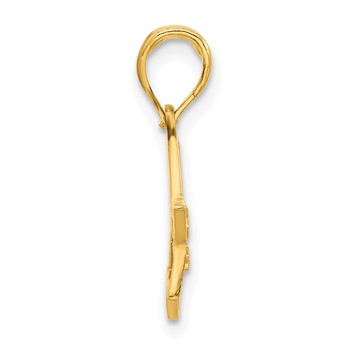 14k Polished Stars Pendant — alternate view