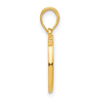 14k Polished Double Horseshoe Pendant — alternate view