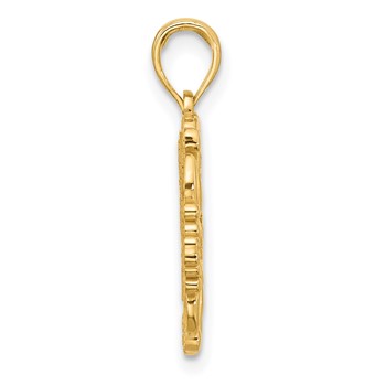 14K Polished Fancy Hummingbird Charm — alternate view