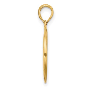 14K Polished Moon and Stars Charm — alternate view