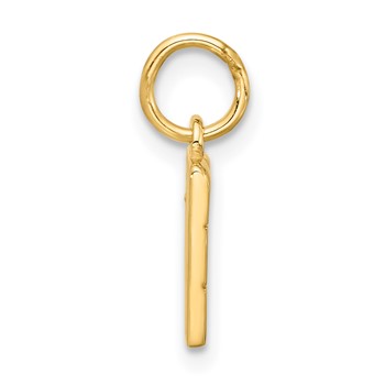 14k Fancy Chocolate Bar Missing Bite Charm — alternate view