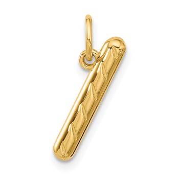 14k 3-D Fancy Breadstick Charm