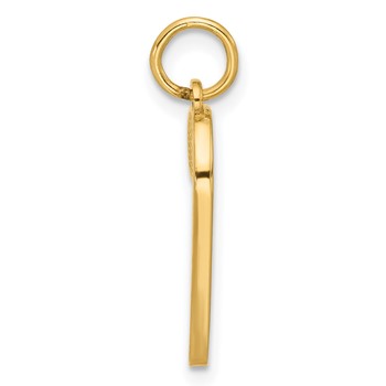 14k Enameled Candy Cane Charm — alternate view