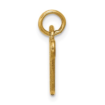 14K Polished Lyre Pendant — alternate view