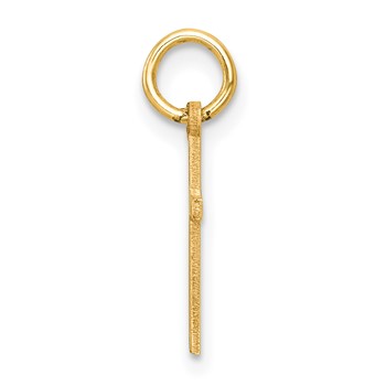 14k Polished Cross Charm — alternate view