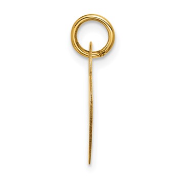 14K Polished Engravable 15mm Heart Disc Pendant — alternate view