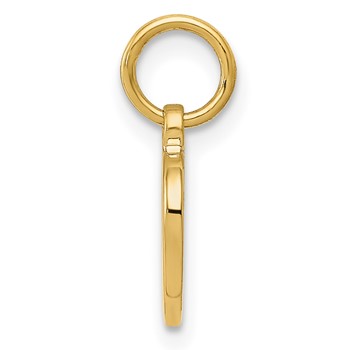 14K Polished Cut-out Heart Pendant — alternate view