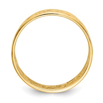 14k Polished Celtic Knot Band — alternate view