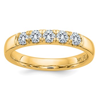 14KY 5 Stone Band - Blank Mounting Only