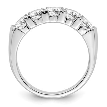 14KW MOUNTING TO HOLD RFC PRONG SET 5 STONE BAND W/ 1.50 CTW — alternate view