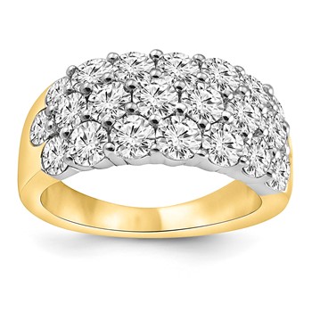 14KTT Diamond Band 22=2 1/2 ctw MTG only