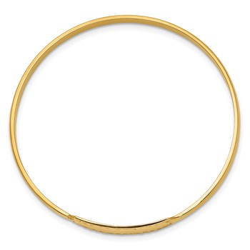 14k Slip-on 6x18mm ID Plate Baby Bangle Bracelet — alternate view