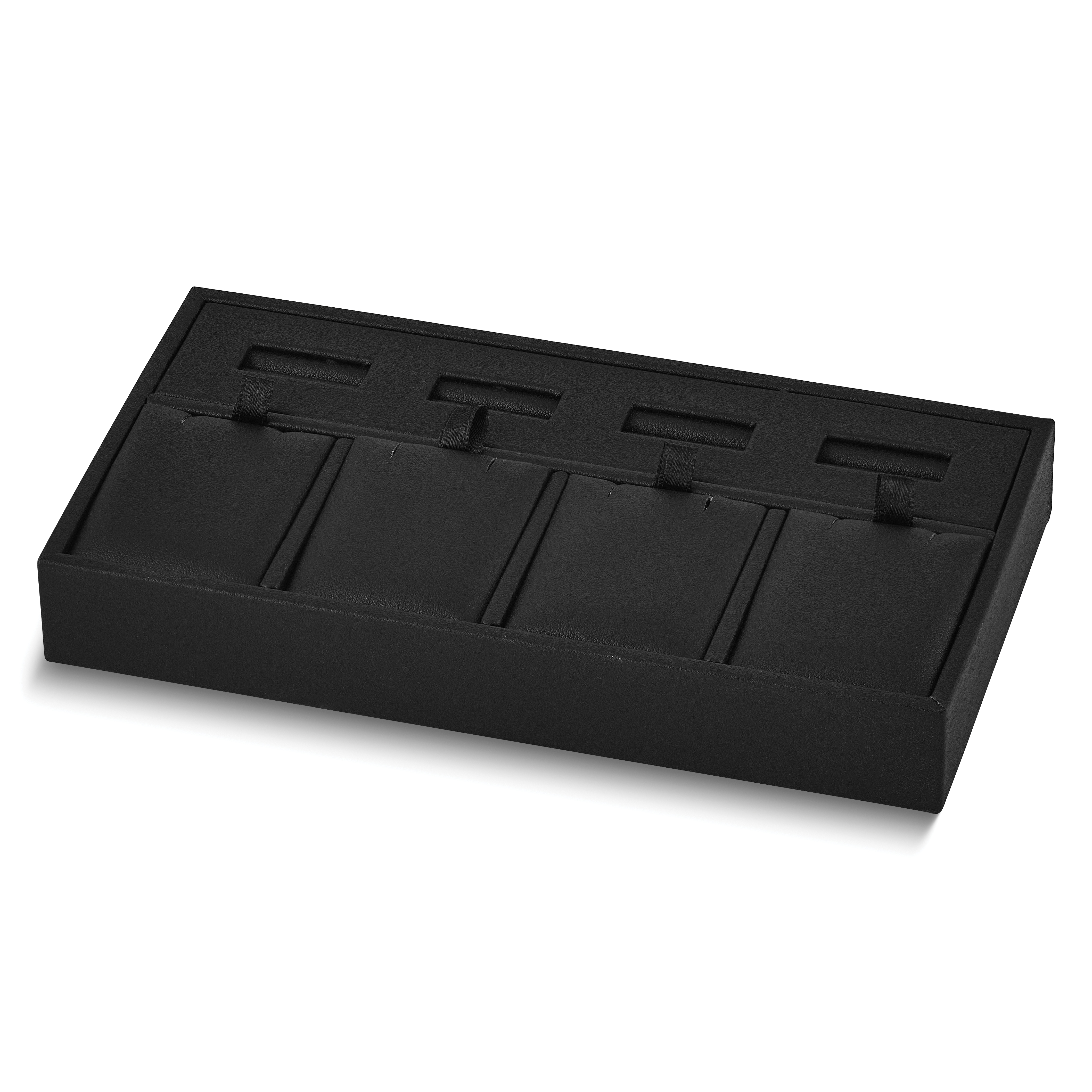 Black Leatherette 7.25 inch x 3.75 inch x 1 inch 4 Combo