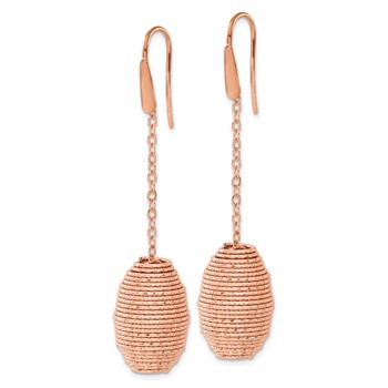 Bronze Diego Massimo Rose-tone Hive-shape Dangle Earrings — alternate view