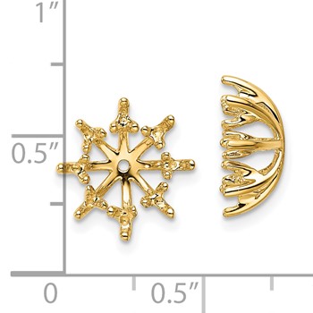 14k Fancy Diamond Earring Jacket Mountings — alternate view