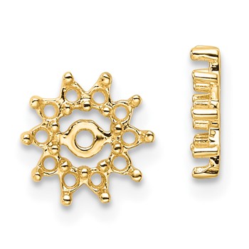 14k Fancy Diamond Earring Jacket Mountings