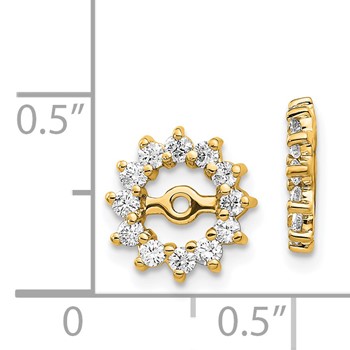 14k Fancy Diamond Earring Jacket Mountings — alternate view