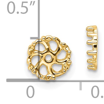 14k Diamond Earring Jacket Mountings — alternate view