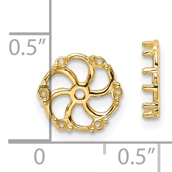 14k Diamond Earring Jacket Mountings — alternate view