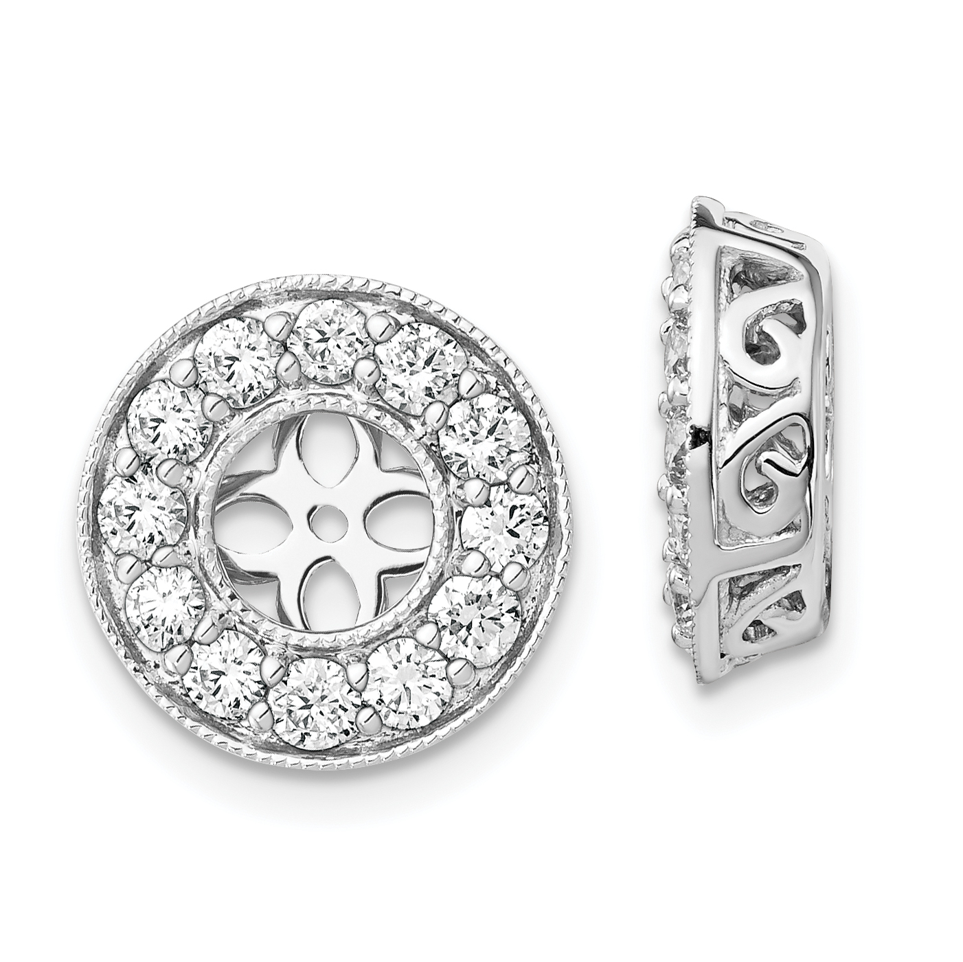 Macy's Diamond Stud Earrings (1/4 ct. t.w.) in 14k White Gold | Westland  Mall