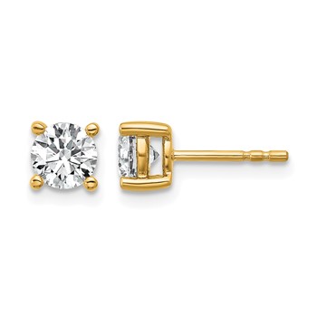 10k Round 4-Prong 1.00ct. Diamond Stud Earrings