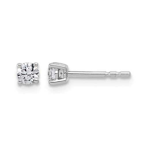 14kw 1/4ct Lab Grown Dia VS/SI+ G+ Round Comp Lightweight Earrings