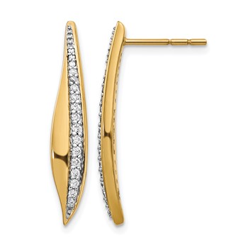 14k 1/4 carat Diamond Post Earrings