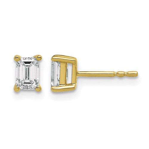 14ky 4.95x3.45mm Emerald Earring Mountings