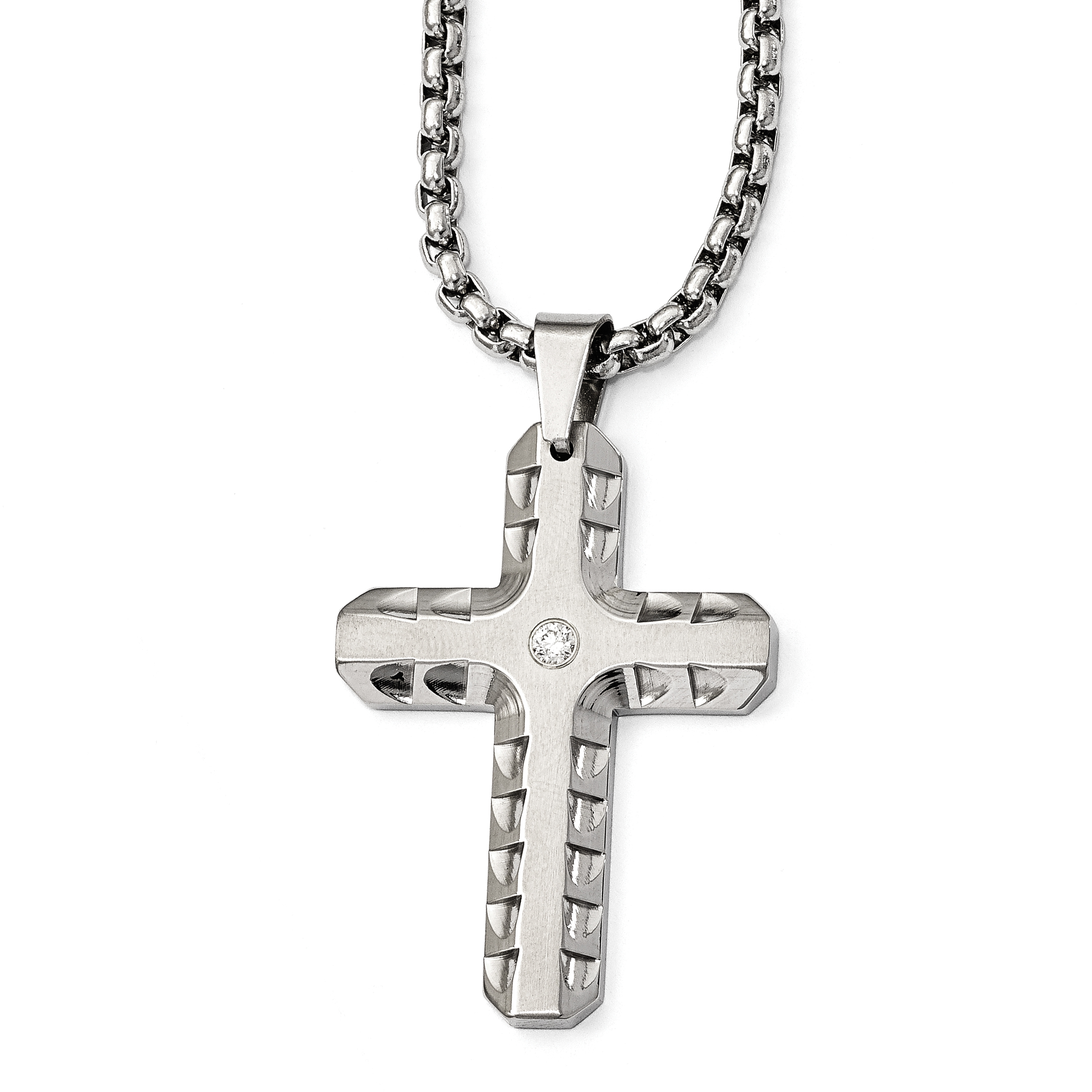 Necklace with Titanium Steel Cross Pendant | Blessed Be Boutique