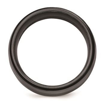 Edward Mirell Titanium Black Ti Polished 8.5mm Band — alternate view