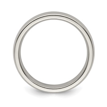 Edward Mirell Titanium Half Round 5mm Polished Band Size 5 — alternate view