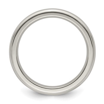 Edward Mirell Titanium Domed 3mm Polished Band Size 5 — alternate view