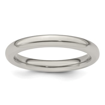 Edward Mirell Titanium Domed 3mm Polished Band Size 5