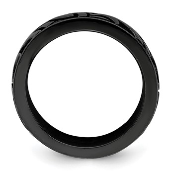 Edward Mirell Black Ti Casted Design 7mm Band — alternate view