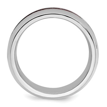 Edward Mirell 8mm Cobalt Beveled Press Fit w/ Carbon Fiber Insert Band — alternate view