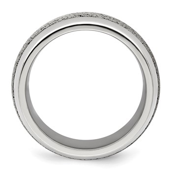 Edward Mirell 10mm Gr Ti Beveled w/ Gray Crete Insert Band — alternate view