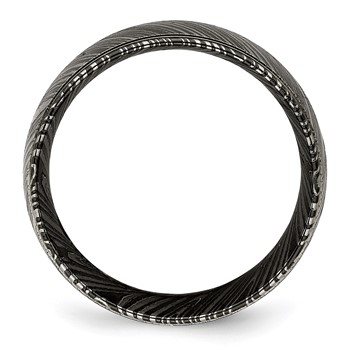 Edward Mirell Timoku Band 10mm Black Ti and Timoku Tri Dome Band — alternate view