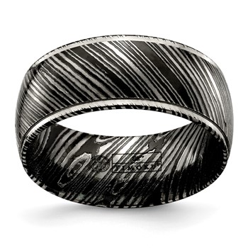 Edward Mirell Timoku Band 10mm Black Ti and Timoku Tri Dome Band